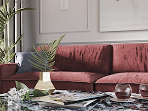 CHERRY MOOD - Mały szary salon, styl tradycyjny - zdjęcie od Tobi Architects
