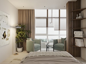 FOR YOU & ME - Średnia szara sypialnia, styl nowoczesny - zdjęcie od Tobi Architects