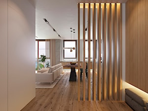 LOOKING AT DNIPRO - Średni beżowy hol / przedpokój, styl nowoczesny - zdjęcie od Tobi Architects