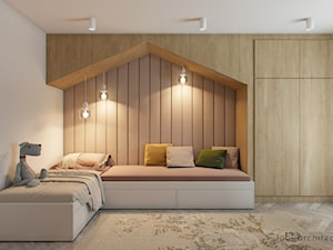 HEYWOOD - Duży szary pokój dziecka dla nastolatka dla chłopca dla dziewczynki dla rodzeństwa, styl nowoczesny - zdjęcie od Tobi Architects