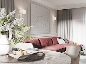 CHERRY MOOD - Średnia jadalnia w salonie, styl tradycyjny - zdjęcie od Tobi Architects