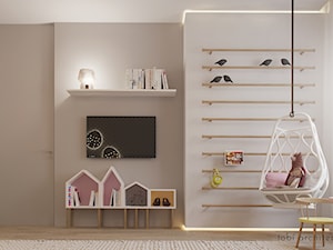 DREAMING OF LIGHT - Średni biały szary pokój dziecka dla dziecka dla dziewczynki, styl nowoczesny - zdjęcie od Tobi Architects