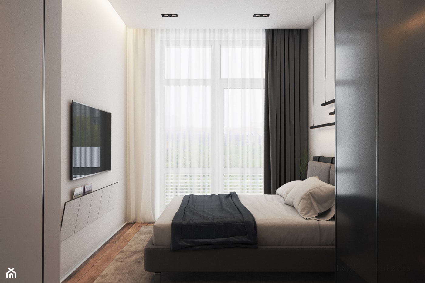 INTELLIGENCE - Sypialnia, styl nowoczesny - zdjęcie od Tobi Architects - Homebook