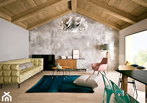 Aranżacja mieszkania w stylu skandynawskim - Salon, styl skandynawski - zdjęcie od FLAMINGO DESIGN
