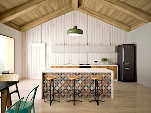 Aranżacja mieszkania w stylu skandynawskim - Kuchnia, styl skandynawski - zdjęcie od FLAMINGO DESIGN