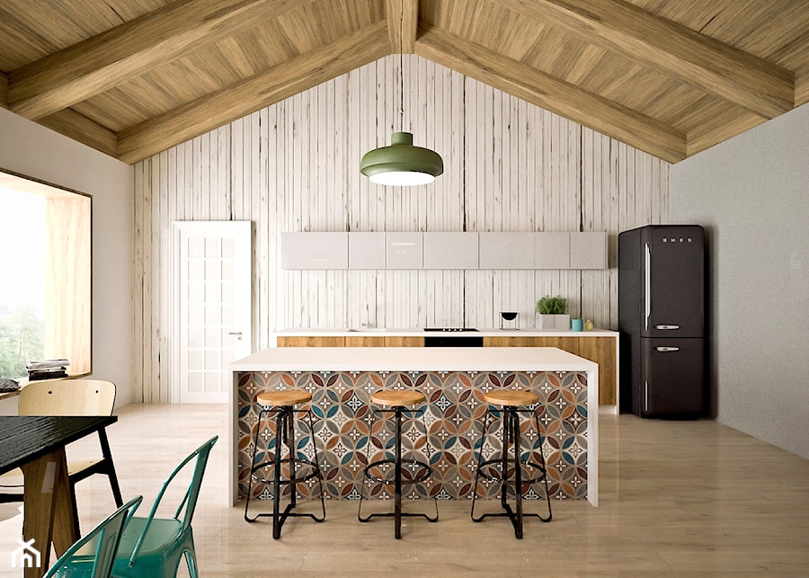 Aranżacja mieszkania w stylu skandynawskim - Kuchnia, styl skandynawski - zdjęcie od FLAMINGO DESIGN