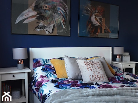 Aranżacje wnętrz - Sypialnia: Metamorfoza sypialni - Mała niebieska sypialnia, styl nowoczesny - Element Design. Przeglądaj, dodawaj i zapisuj najlepsze zdjęcia, pomysły i inspiracje designerskie. W bazie mamy już prawie milion fotografii!