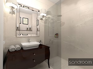 Elegancka łazienka w beżach - zdjęcie od sandroom
