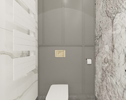 Elegancka łazienka ze złotem - zdjęcie od sandroom - Homebook