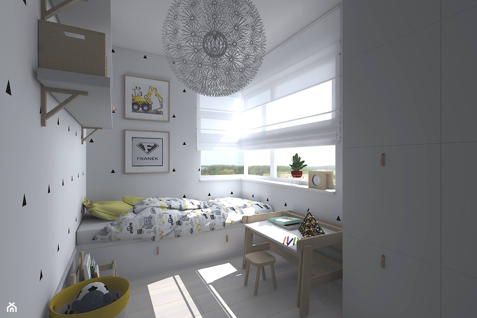 Pokój chłopca w stylu skandynawskim - zdjęcie od sandroom - Homebook