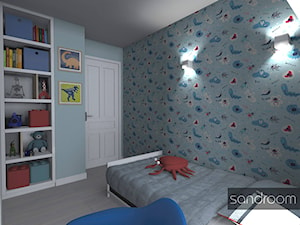 Pokój chłopca w kolorze błękitnym - zdjęcie od sandroom