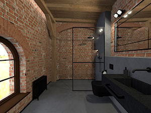 Męski loft w odrestaurowanych koszarach/łazienka - zdjęcie od sandroom
