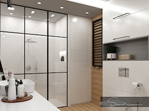 Łazienka z dużą kabiną prysznicową - zdjęcie od sandroom