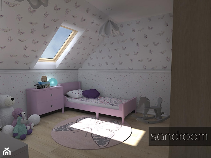 Pokój dziewczynki w motylki - zdjęcie od sandroom