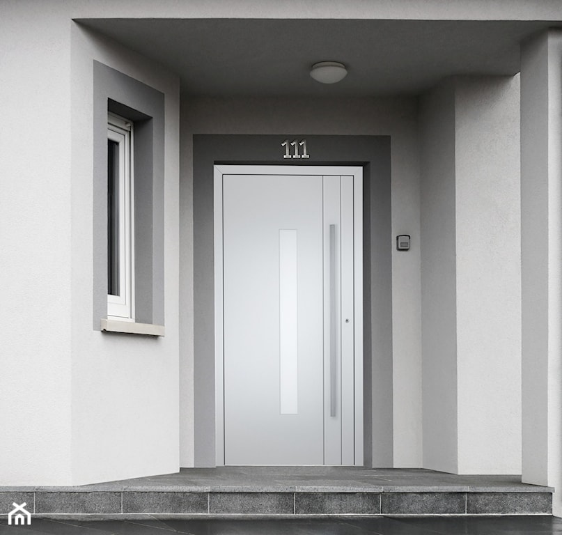 aluminiowe drzwi wejściowe, aluminiowe drzwi frontowe, nowoczesne drzwi
