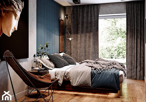 Aranżacja sypialni w-ponadczasowym surowym klimacie - zdjęcie od ARCH-BOOM