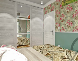 PROJEKT WNĘTRZA - SYPIALNIA TYCHY - Mała szara zielona sypialnia, styl tradycyjny - zdjęcie od AM PROJEKT Adrian Muszyński - Homebook