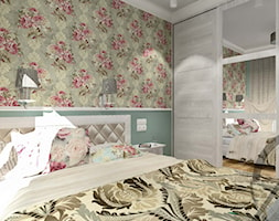 PROJEKT WNĘTRZA - SYPIALNIA TYCHY - Mała zielona sypialnia, styl tradycyjny - zdjęcie od AM PROJEKT Adrian Muszyński - Homebook