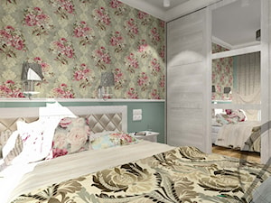 PROJEKT WNĘTRZA - SYPIALNIA TYCHY - Mała zielona sypialnia, styl tradycyjny - zdjęcie od AM PROJEKT Adrian Muszyński
