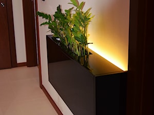 Nietypowa doniczka będąca jednocześnie szafką wiszącą podświetlana LEDami - zdjęcie od ESENCJA MEBLE
