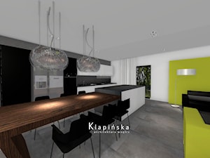 Dom jednorodzinny _ Zgorzelec - Kuchnia, styl nowoczesny - zdjęcie od Klapińska ARCHITEKTURA WNĘTRZ