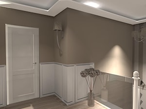 ak home design projekty - Średni beżowy biały hol / przedpokój, styl tradycyjny - zdjęcie od ak home design