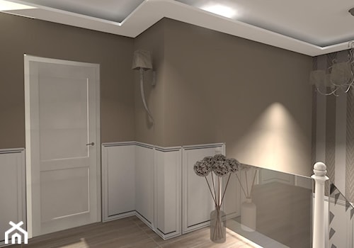 ak home design projekty - Średni beżowy biały hol / przedpokój, styl tradycyjny - zdjęcie od ak home design