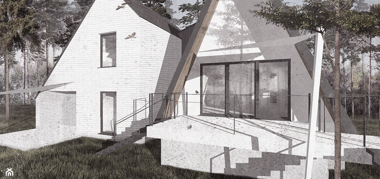 dom brda+ - Domy, styl nowoczesny - zdjęcie od OCA architekci - Homebook
