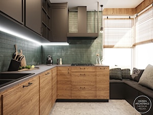Industrialne mieszkanie z betonowymi akcentami - Kuchnia, styl skandynawski - zdjęcie od DEZEEN ARCHITEKCI Natalia Pęcka