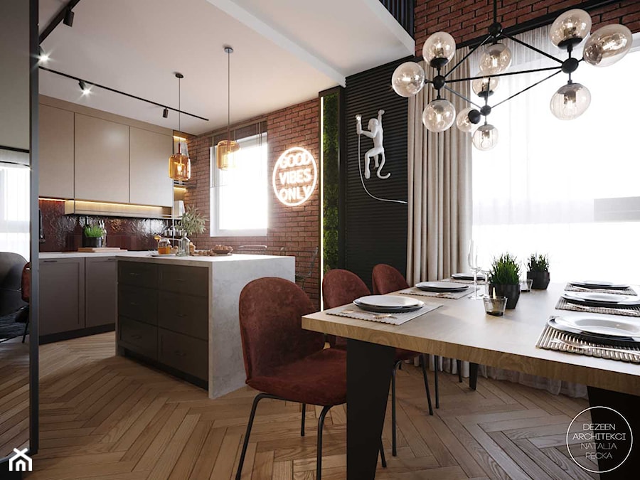 Dom w industrialnym klimacie - Kuchnia, styl nowoczesny - zdjęcie od DEZEEN ARCHITEKCI Natalia Pęcka