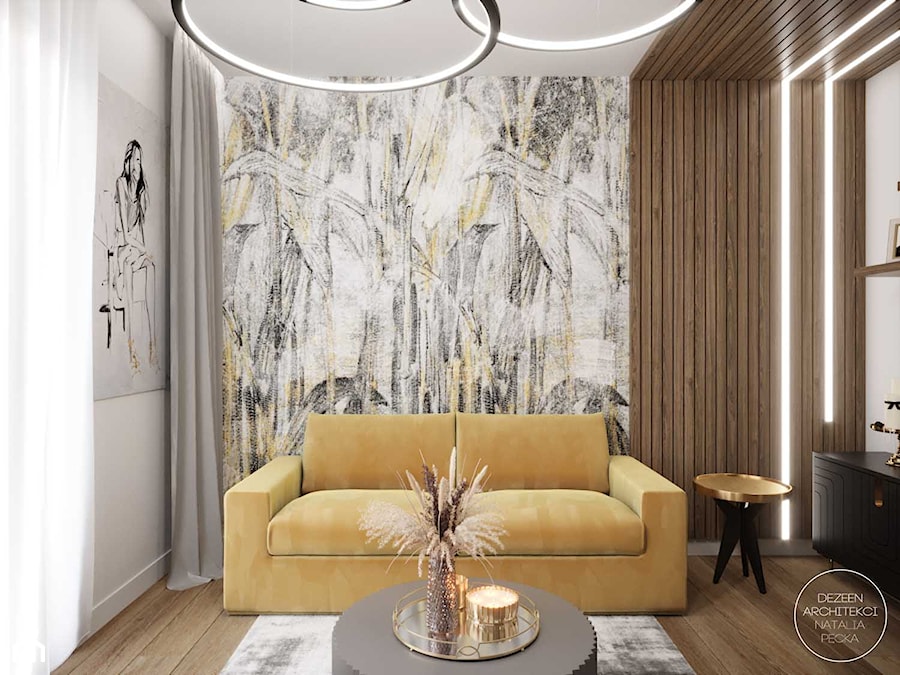 Eleganckie i przestronne wnętrze domu - Biuro, styl nowoczesny - zdjęcie od DEZEEN ARCHITEKCI Natalia Pęcka