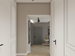 Mieszkanie w stylu nowojorskim ze złotymi dodatkami - Hol / przedpokój, styl nowoczesny - zdjęcie od DEZEEN ARCHITEKCI Natalia Pęcka