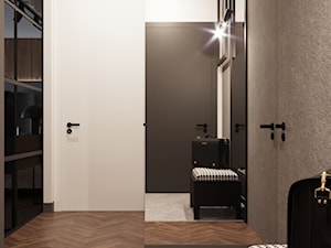 Industrialne mieszkanie z betonowymi akcentami - Hol / przedpokój, styl skandynawski - zdjęcie od DEZEEN ARCHITEKCI Natalia Pęcka