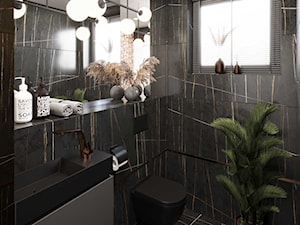Kontrastowe łazienki w jednym domu - Łazienka, styl nowoczesny - zdjęcie od DEZEEN ARCHITEKCI Natalia Pęcka