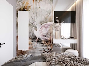 Wnętrze domu z drewnianymi elementami - Sypialnia, styl nowoczesny - zdjęcie od DEZEEN ARCHITEKCI Natalia Pęcka