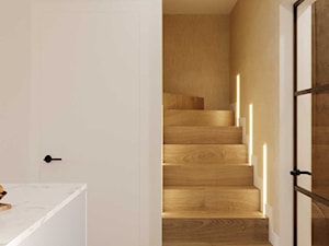 Wnętrze domu z drewnianymi elementami - Schody, styl nowoczesny - zdjęcie od DEZEEN ARCHITEKCI Natalia Pęcka