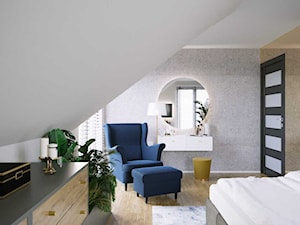 Odmienione wnętrze domu - Sypialnia, styl nowoczesny - zdjęcie od DEZEEN ARCHITEKCI Natalia Pęcka