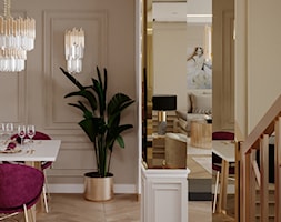 Kobiece wnętrze domu w stylu glamour - Salon, styl nowoczesny - zdjęcie od DEZEEN ARCHITEKCI Natalia Pęcka - Homebook