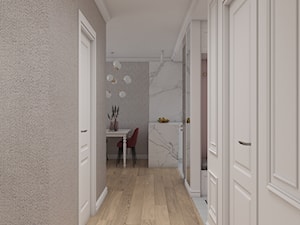 Pastelowe mieszkanie w stylu angielskim - Hol / przedpokój, styl skandynawski - zdjęcie od DEZEEN ARCHITEKCI Natalia Pęcka