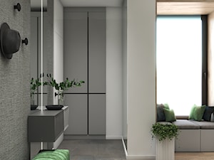 Mieszkanie z nowoczesną i przestronną kuchnią - Hol / przedpokój, styl minimalistyczny - zdjęcie od DEZEEN ARCHITEKCI Natalia Pęcka