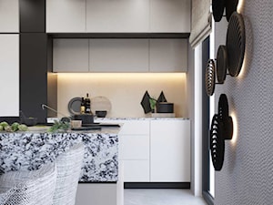 Przestronne wnętrze domu w nowoczesnym wydaniu - Kuchnia, styl nowoczesny - zdjęcie od DEZEEN ARCHITEKCI Natalia Pęcka