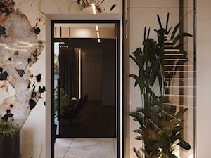 Przestronne wnętrze domu w nowoczesnym wydaniu - Salon, styl nowoczesny - zdjęcie od DEZEEN ARCHITEKCI Natalia Pęcka