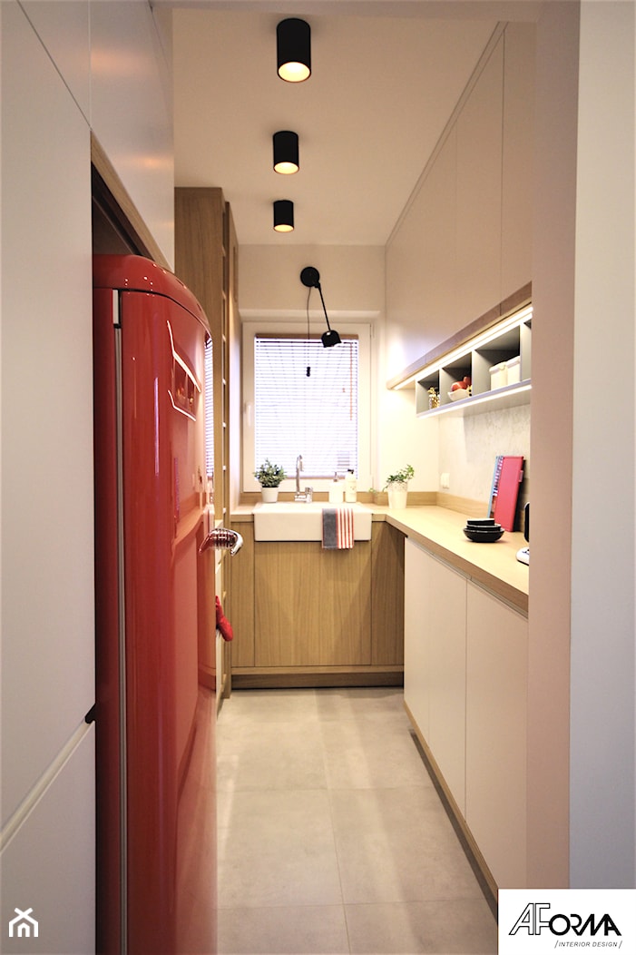 Mieszkanie w wielkiej płycie - Kuchnia, styl skandynawski - zdjęcie od AFormA Architektura Wnętrz - Homebook