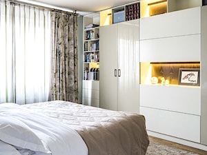 Kolorowy apartament z tarasem - Sypialnia, styl nowoczesny - zdjęcie od AFormA Architektura Wnętrz