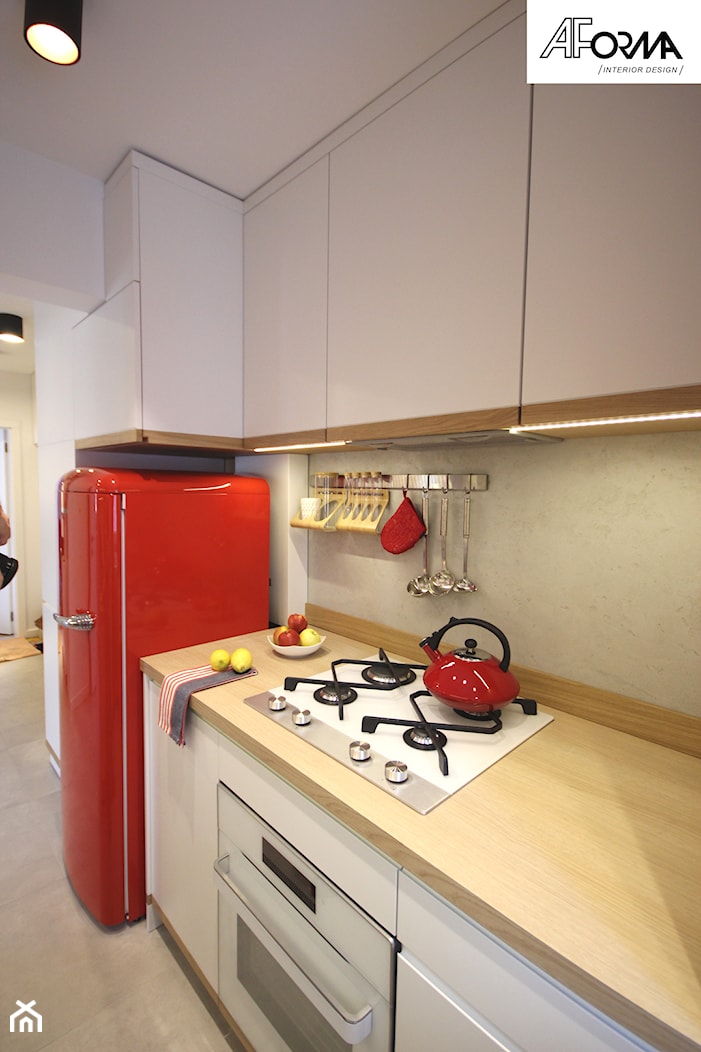 Mieszkanie w wielkiej płycie - Kuchnia, styl skandynawski - zdjęcie od AFormA Architektura Wnętrz - Homebook