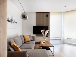 Komfortowe mieszkanie na Woli Justowskiej - Salon, styl nowoczesny - zdjęcie od kaim.work