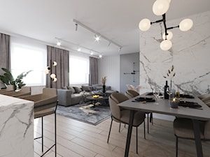 Apartament na osiedlu "Ogrody" w Radomiu - Jadalnia, styl nowoczesny - zdjęcie od kaim.work