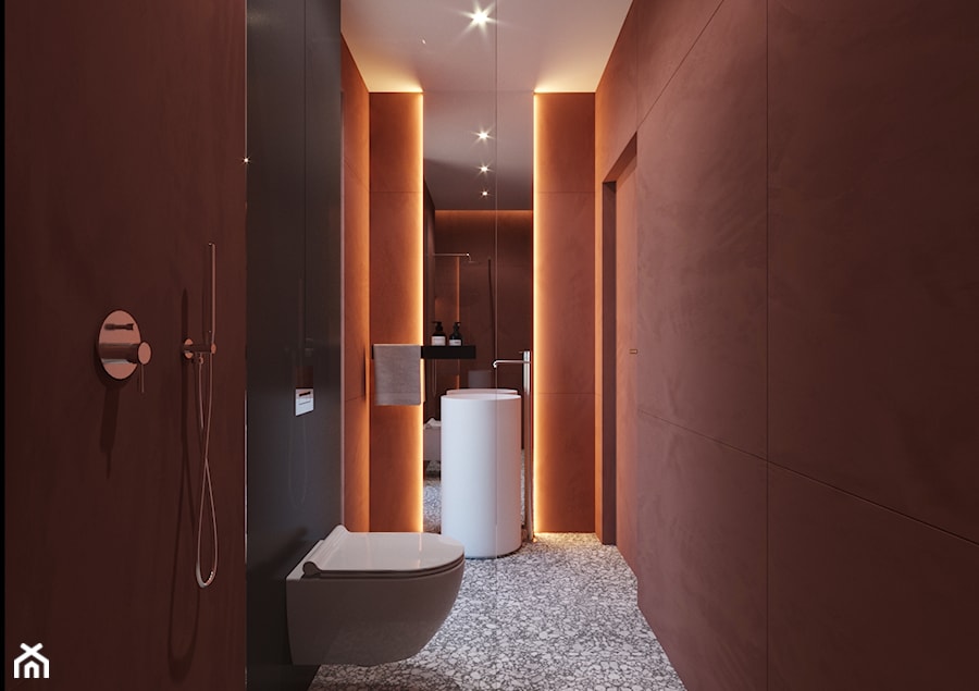 Dwie łazienki w domu jednorodzinnym - Łazienka, styl minimalistyczny - zdjęcie od kaim.work