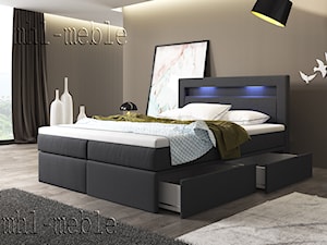 Lazio - łóżko kontynentalne z oświetleniem LED - zdjęcie od MHL MEBLE