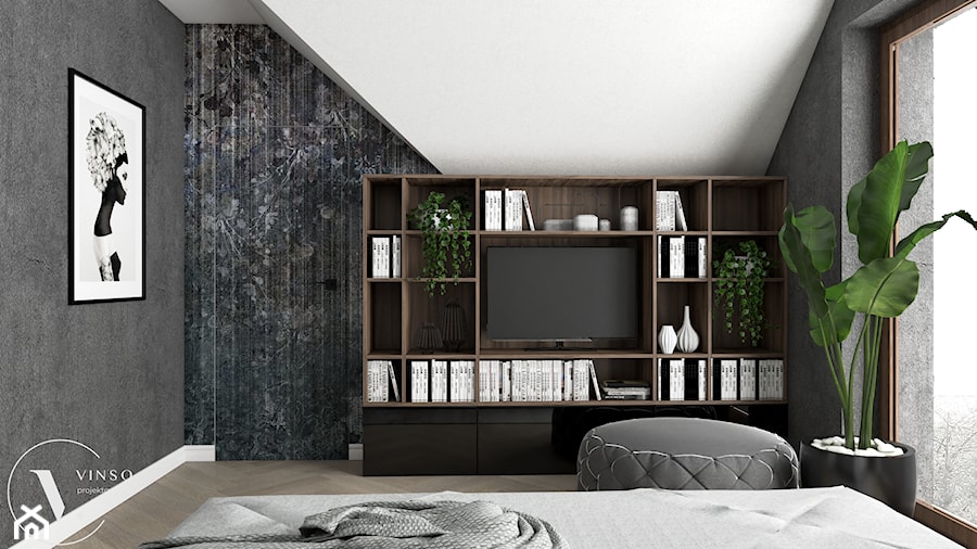 Sypialnia, styl nowoczesny - zdjęcie od VINSO Projektowanie Wnętrz